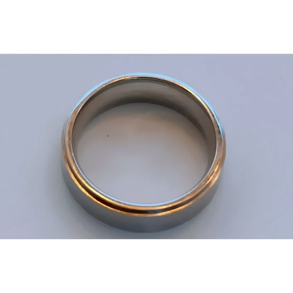 6 mm Stainless Steel Comfort Fit Spinner Band Ring Size 6